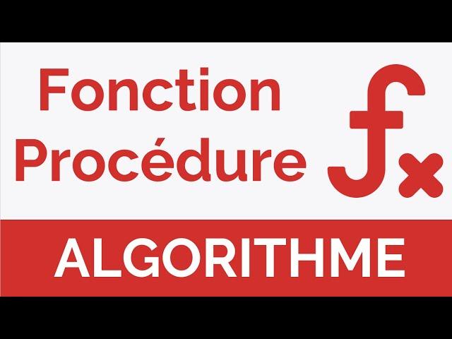 Algorithme #19 : Procédures et fonctions : la déclaration et l'appel (Darija)