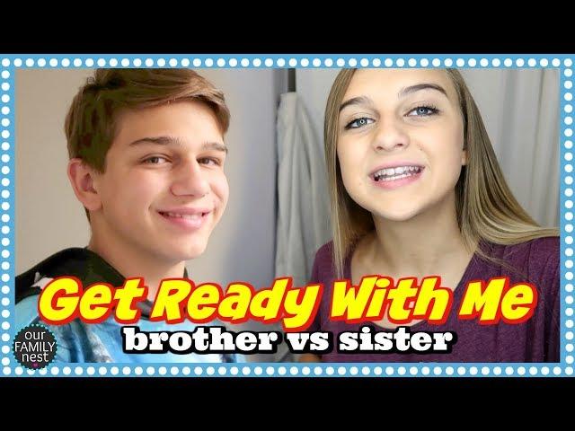 GET READY WITH ME SCHOOL EDITION ~ BROTHER VS SISTER