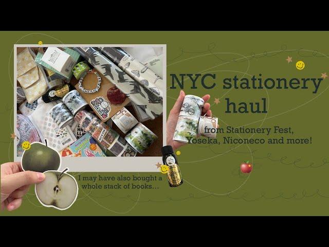 NYC stationery haul | Yoseka Stationery Festival, Niconeco and more