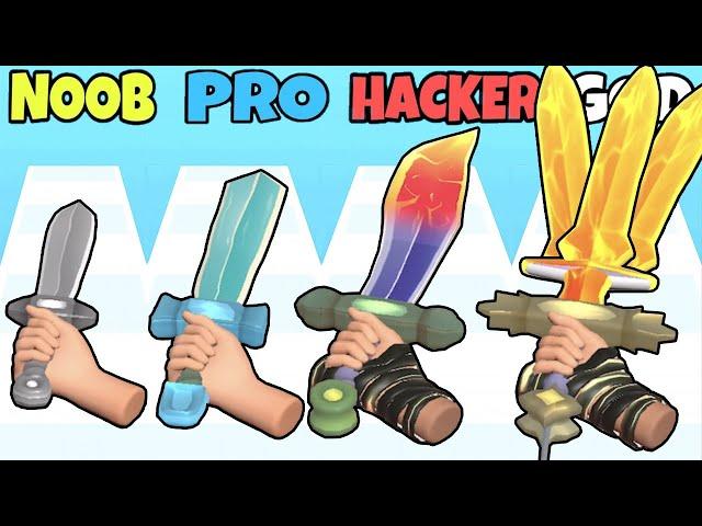 NOOB vs PRO vs HACKER vs GOD in Sword Melter