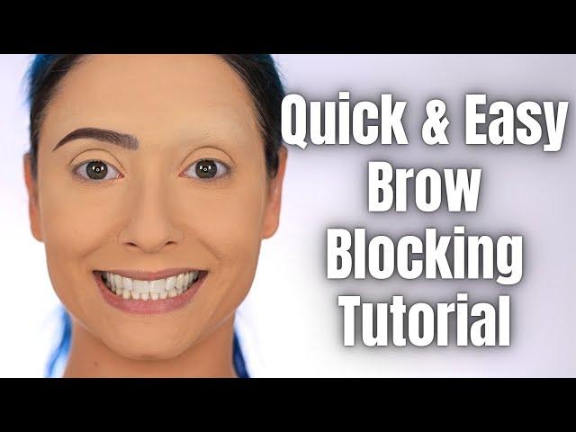 EYEBROW COVERING TUTORIAL | HOW TO CONCEAL EYEBROWS QUICK & EASY