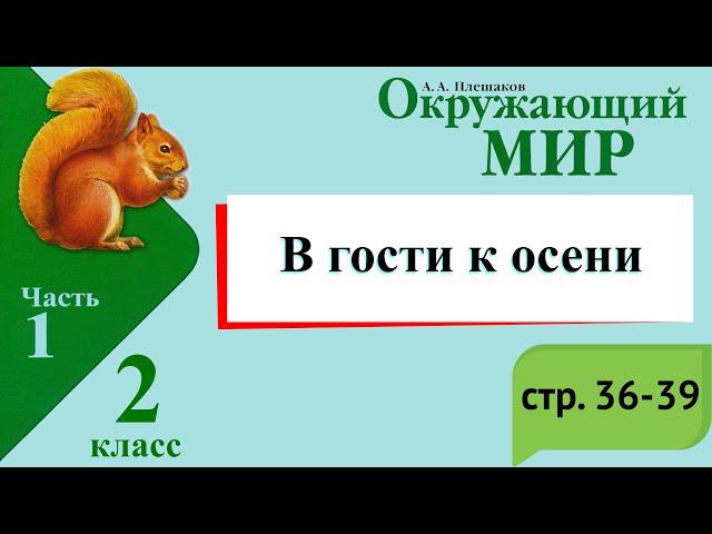 В гости к осени. Окружающий мир. 2 класс, 1 часть. Учебник А. Плешаков стр. 36-39