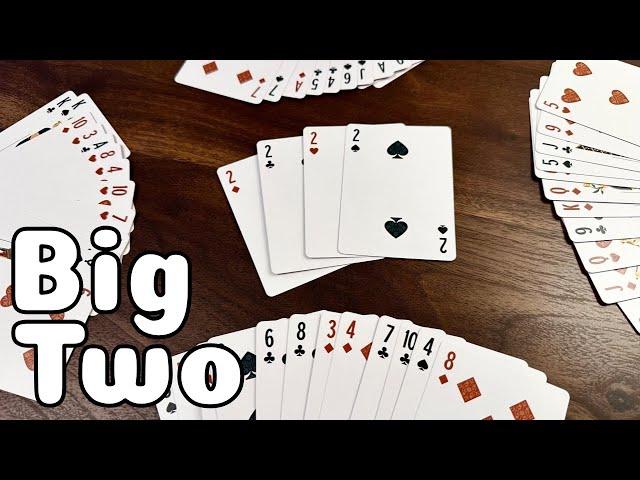 How to Play Big Two | my favorite hand shedding card game