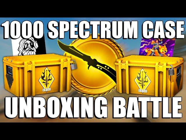 1000 SPECTRUM CASE UNBOXING BATTLE (Butterfly Knife Unboxing) | TDM_Heyzeus