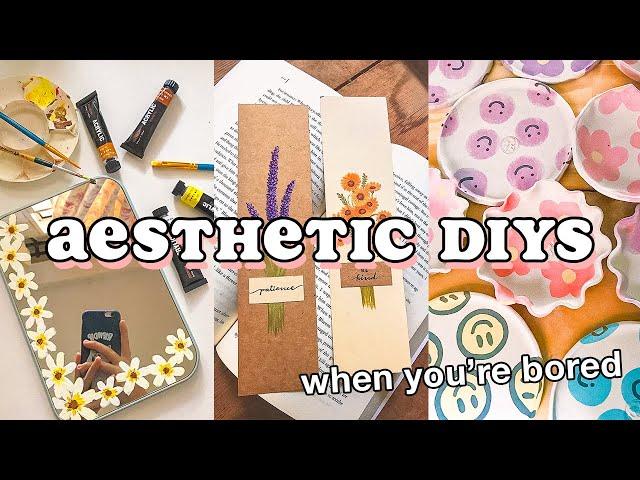 easy and aesthetic tiktok DIYs  *DIY bookmark, clay vase & more*