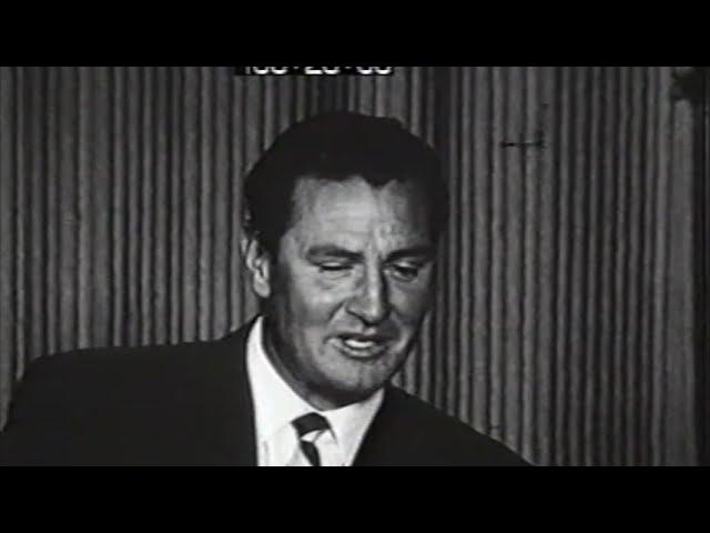 1948 Australia v England, Brisbane. Match report and Keith Miller interview. BBC TV from 1950's.