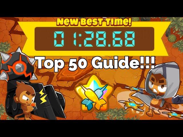 Btd6 Race The Backline in 1:28.68 Top 50 Guide!!!