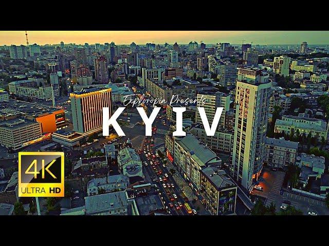 Kyiv, Ukraine  in 4K 60FPS ULTRA HD Video by Drone