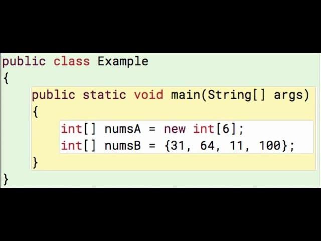 Java Arrays 2: Two ways of creating an int array