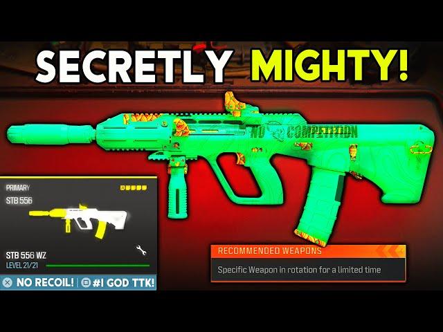 NEW Secret AR Meta  #1 STB 556 Loadout NO RECOIL in WARZONE MW3! (Best STB 556 Class Setup Rebirth)