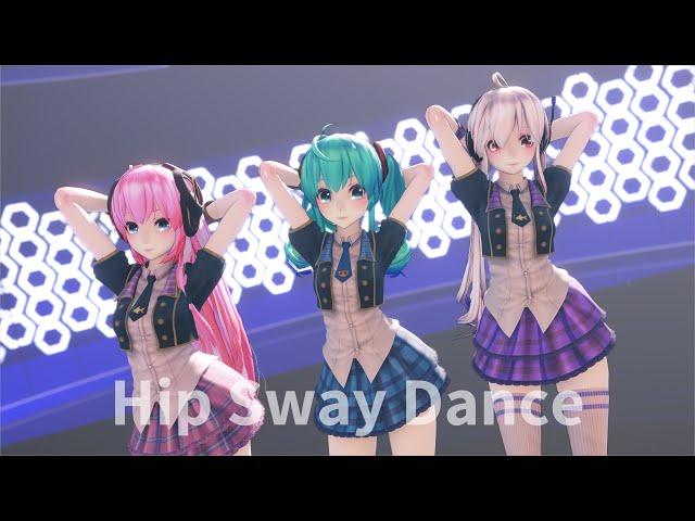 【MMD】Hip Sway Dance ／ TDA Pop Idol Miku,Haku & Luka【4K/60fps】