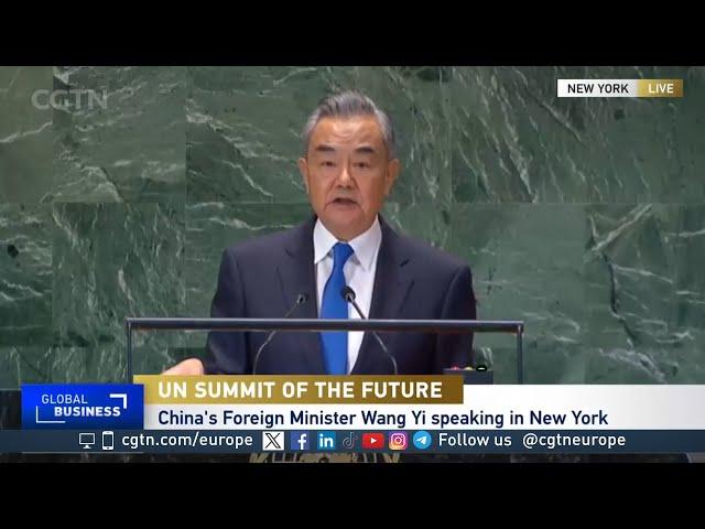 Let’s build future of fairness and justice - Chinese foreign minister