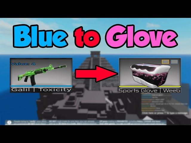 From a BLUE to a GLOVE | Counter Blox Trading!
