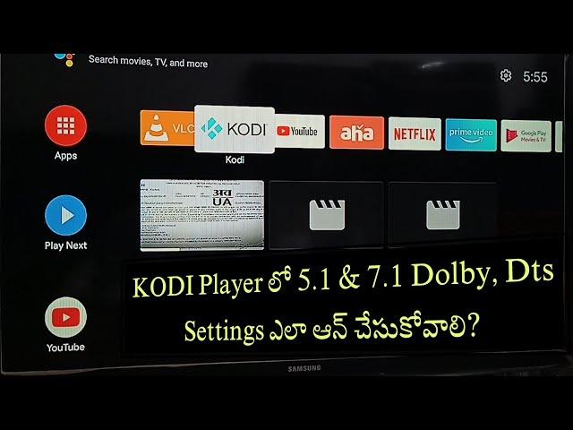 Audio Settings in Kodi Player | Dolby Dts 5.1 & 7.1 Enable