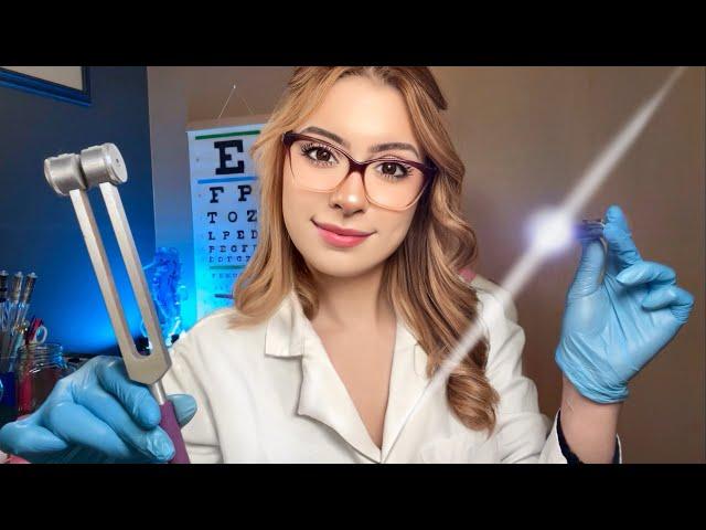 ASMR The MOST Detailed Cranial Nerve Exam YOU'VE SEEN ‍️ Doctor Roleplay Ear, Eye & Hearing Test