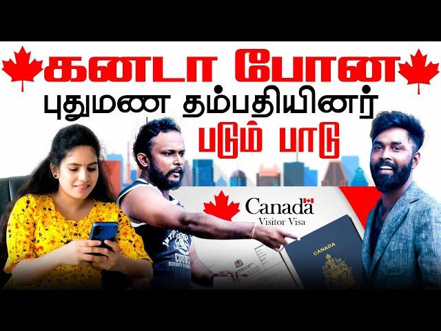 கனடா போன புதுமண தம்பதியினர் படும்பாடு! |  #jaffnacomedy #canadavisitorvisa