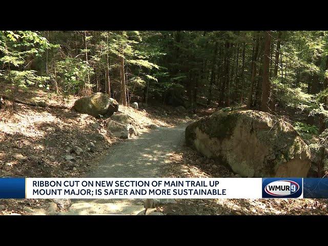 Ribbon cut on new section of main trail up Mount Major; is safer and more sustainable.