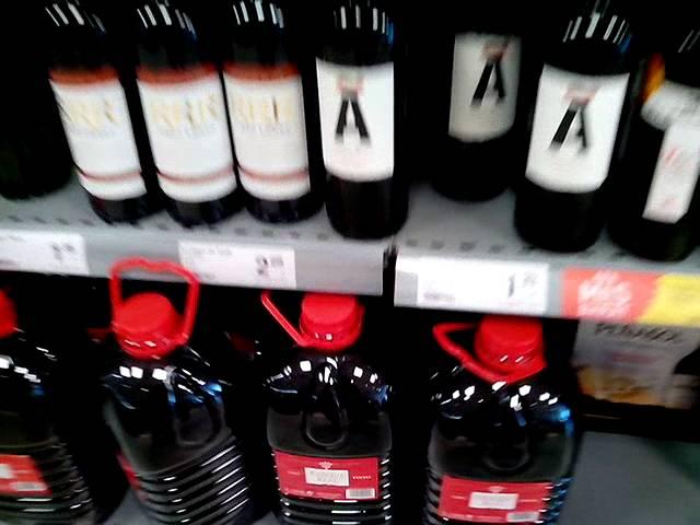 Prices of alcohol in Spain