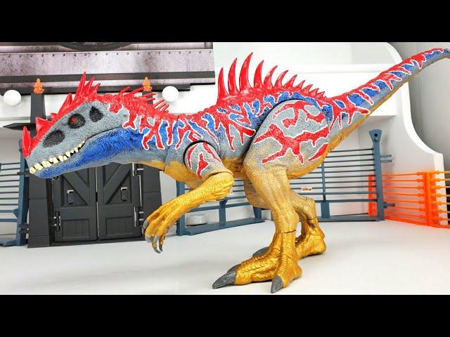 CUSTOM MATTEL INDOMINUS REX HYBRID | OB TOYS JURASSIC WORLD TOY DINOSAUR REPAINT | GLOW IN THE DARK