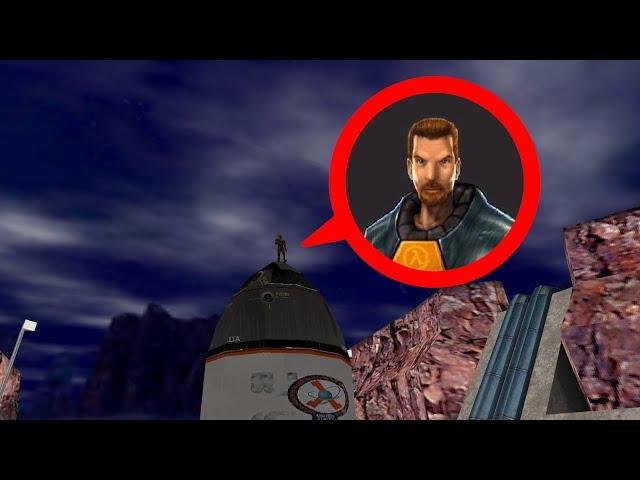 How to ride the rocket in Half-Life