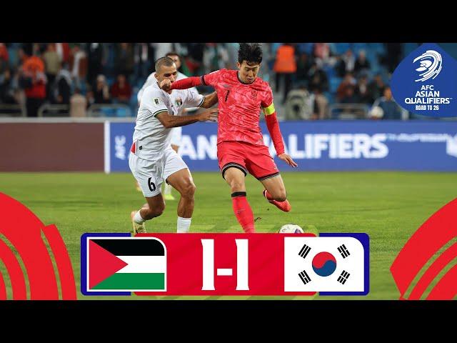 Son goal not enough in Amman | Palestine - Korea Republic | Highlights #AsianQualifiers - Road To 26