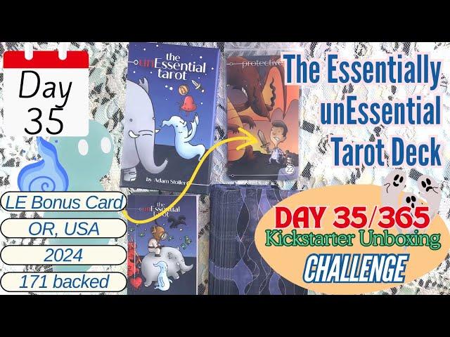 AKU38 - Day 35/365 Day #Kickstarter  The Essentially unEssential Tarot Deck #unboxing #flipthrough