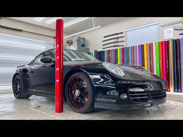 SOUL RED Porsche 911 Turbo ASMR Wrap Guide | The Hardest Parts In REAL TIME