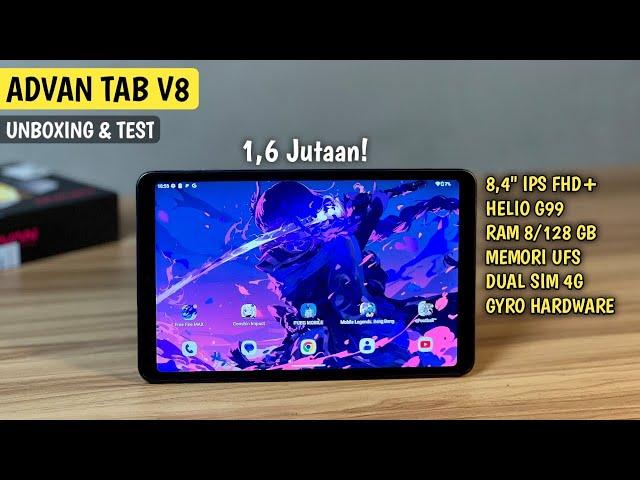 BRAND LAIN KETAR KETIR! Unboxing & Test Advan Tab V8 - Tablet Gaming Murah!