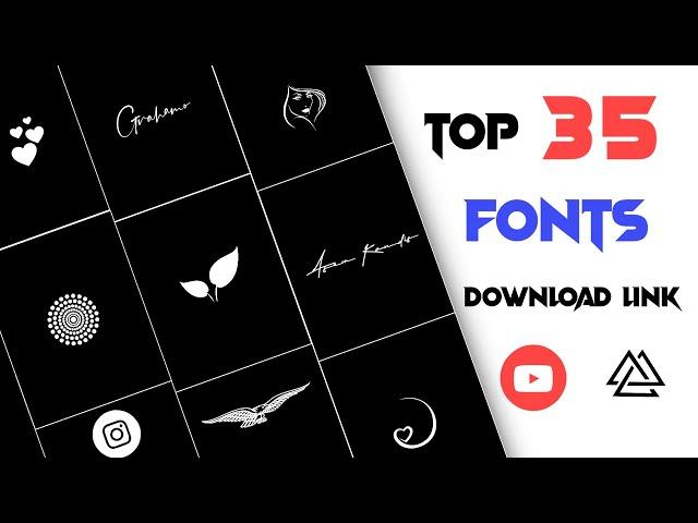 TOP-35 FONTS DOWNLOAD | ADD CUSTOM FONTS IN ALIGHT MOTION | NEW FONTS FREE DOWNLOAD | BALE TECH.