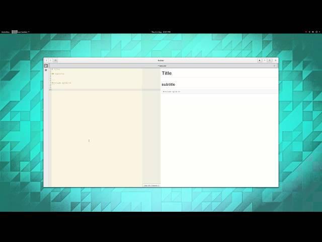 markdown preview in Builder
