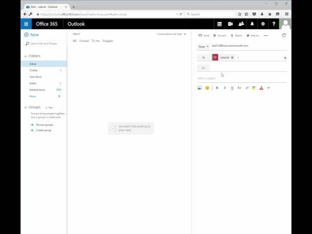 Office 365 OWA Send As Different Email Alias