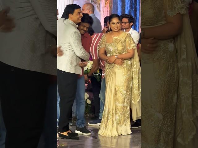 Dil Raju wife at Dil Raju Nephew Ashish & Advitha Reception #dilraju #vaishnavichaitanya