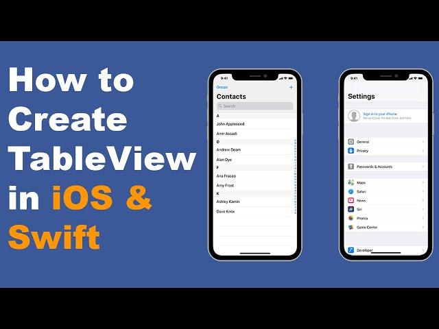 How to Create TableView in Xcode 15 (Swift 5)