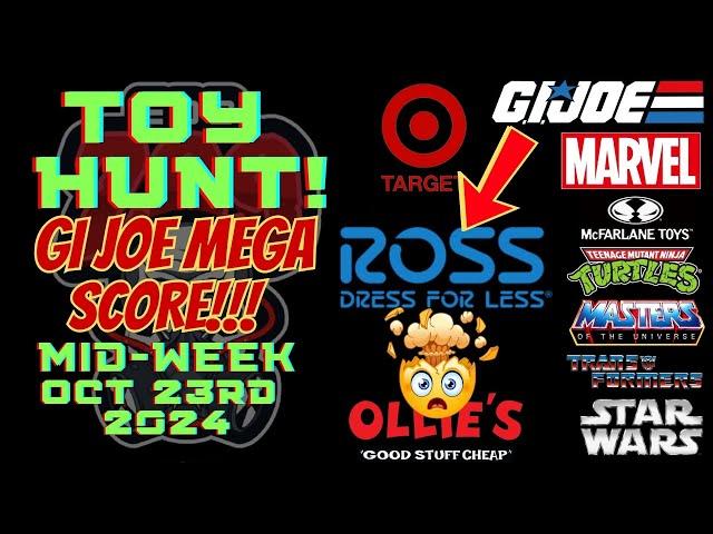 TOY HUNTING AND FINDING NEW ACTION FIGURES OCT 23rd GI JOE CLASSIFIED ROSS MEGA SCORE!! DEALS!!