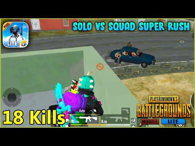 Solo vs Squad Super Rush Gameplay | PUBG MOBILE LITE