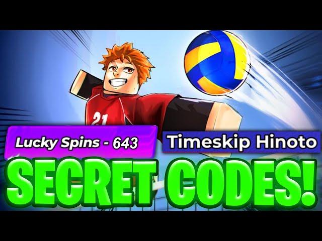 NEW CODES Volleyball (Haikyuu) Legends TIMESKIP HINOTO CODES LUCKY SPINS! Roblox