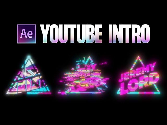 Animating a Glitch Effect Youtube Intro in After Effects