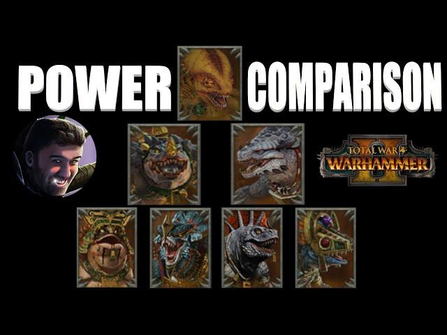 Lizardmen Legendary Lord Power Comparison