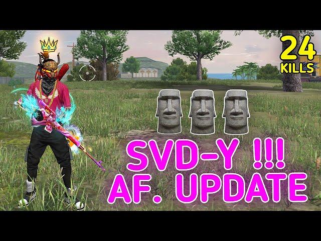 SOLO VS SQUAD || SVD-Y AFTER UPDATE !!! MOST POWERFUL RIFLE WEAPON IN FF || 99% HEADSHOT INTEL I5