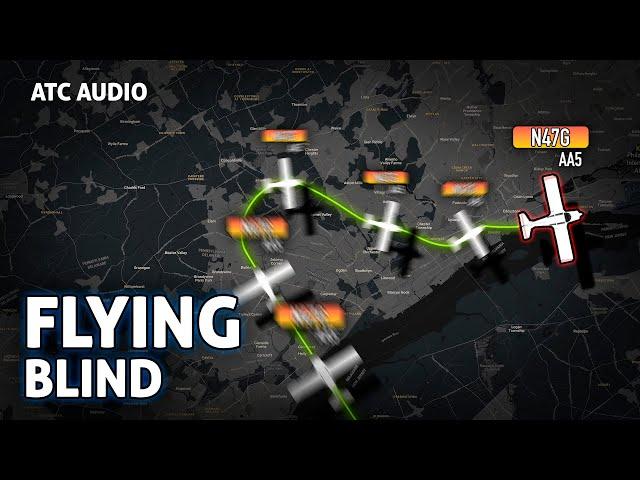 Pilot's Blind Landing Nightmare Guided by ATC for landing. Real ATC Audio