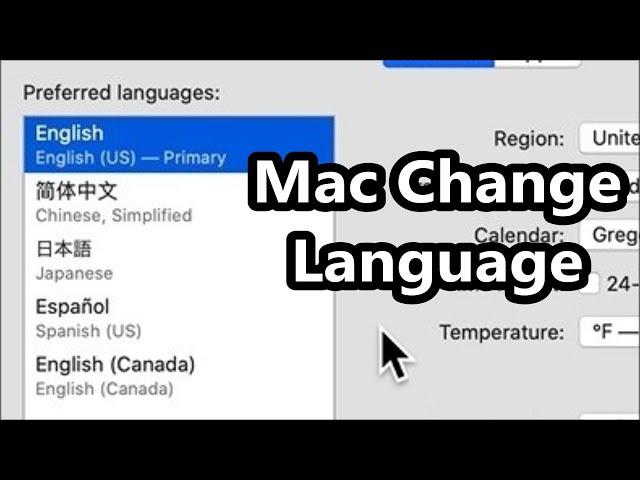 MacBook How to Change Language or Add Languages