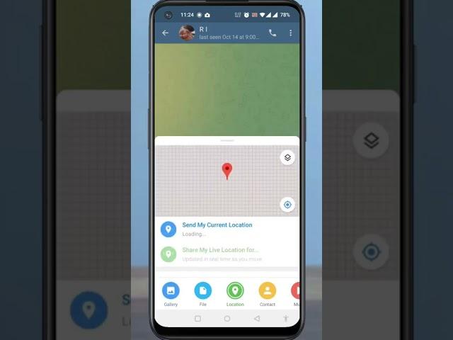 How to Share Your Live Location to Someone on Telegram #shorts