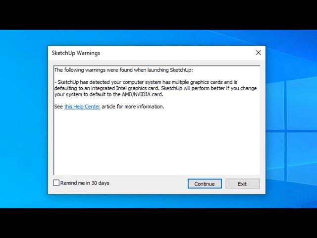 sketchup hardware acceleration is unsupported