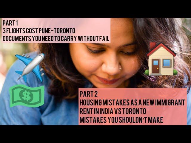 India to Canada Flight Costs| Housing Issues|Rent in Canada VS Rent in India |New immigrants PR