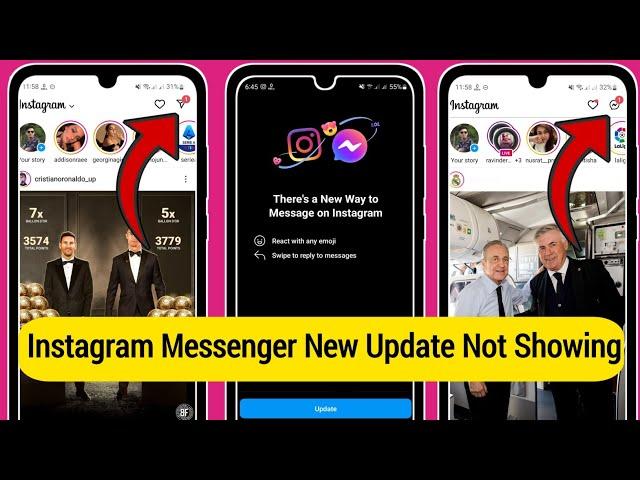 How to Fix Instagram Messenger New Update Not Showing | Update messaging Instagram not showing 2022