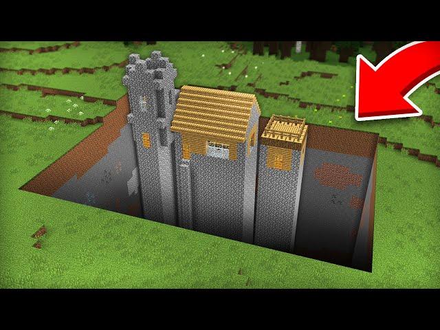 Я НАШЁЛ СТРАННУЮ ДЕРЕВНЮ НАД ПРОПАСТЬЮ В МАЙНКРАФТ | Компот Minecraft