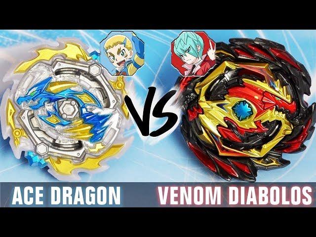 MINI BEY SNIPE! Ace Dragon .St.Ch Zan VS Venom Diabolos .Vn.Bl BATTLE - Beyblade Burst GT/Rise