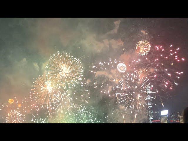 Fireworks National Day harborfront 75TH ANNIVERSARY  HK | is live!