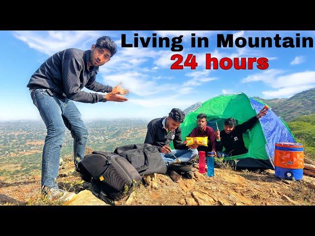 Living on mountain for 24 hours | पहाड़ पे बिताए 24 घण्टे