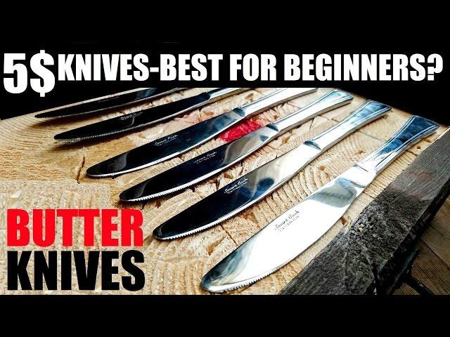 Best Throwing Knives For Beginners Under 5 $ ? BUTTER KNIVES (Tutorial)